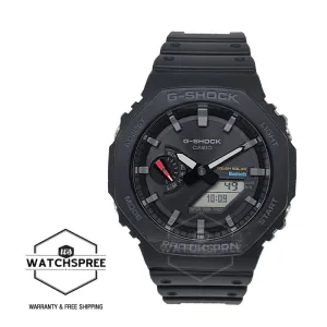 Casio G-Shock Carbon Core Guard Structure Bluetooth Solar Powered GA-2100 Lineup Black Resin Band Watch GAB2100-1A GA-B2100-1A
