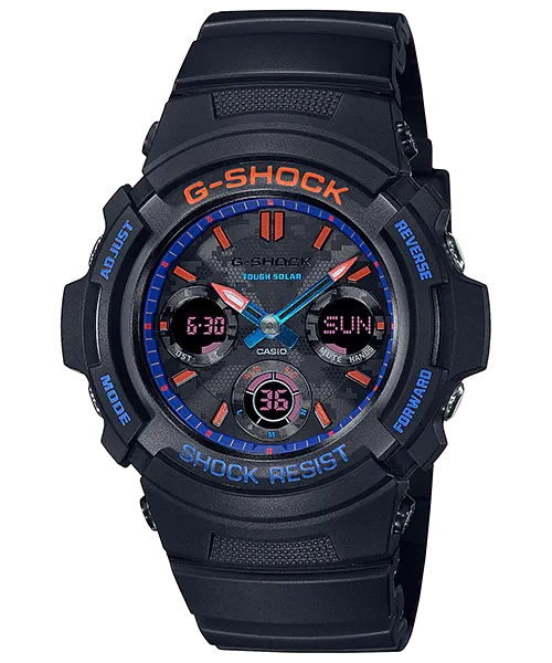 Casio G-Shock City Camouflage Series AWR-M100 Lineup Black Resin Band Watch AWRM100SCT-1A AWR-M100SCT-1A
