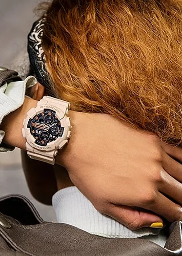 CASIO G-SHOCK DUO PINK RESIN BAND GMAS140M-4A