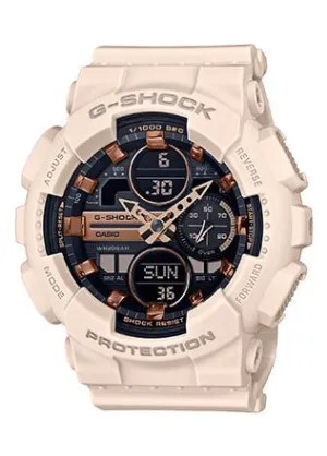 CASIO G-SHOCK DUO PINK RESIN BAND GMAS140M-4A