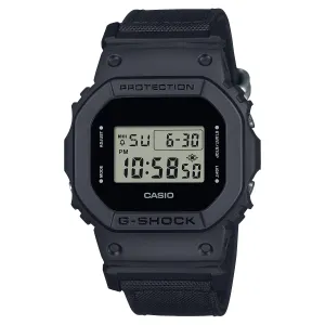 Casio G-Shock DW-5600 Lineup Utility Black Series Black CORDURA Watch DW5600BCE-1D