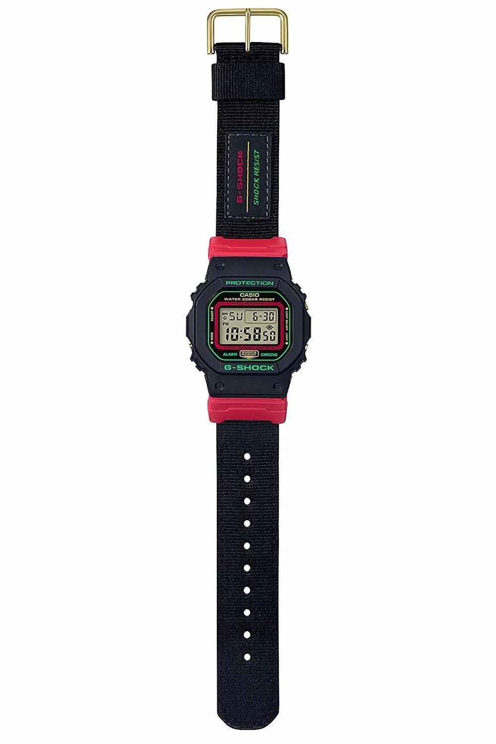 Casio G-shock DW-5600THC-1 Digital Nylon Strap Watch For Men