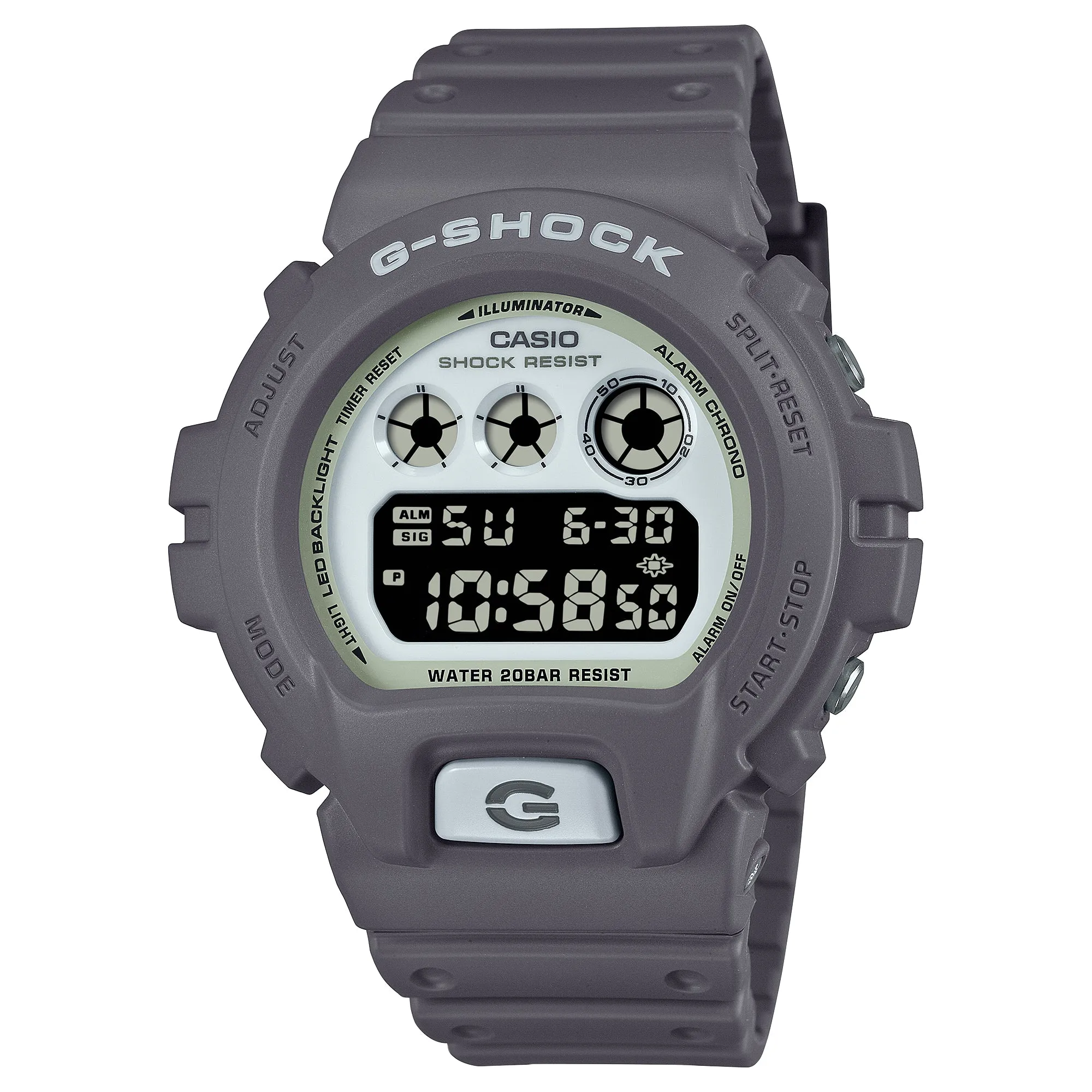 Casio G-Shock DW-6900 Lineup Hidden Glow Series Watch DW6900HD-8D DW-6900HD-8D DW-6900HD-8