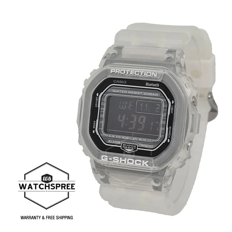 Casio G-Shock DWB-5600 Lineup Bluetooth White Translucent Gradated Resin Band DWB5600G-7D DW-B5600G-7D DW-B5600G-7