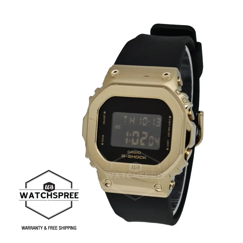 Casio G-Shock for Ladies' Metal-Clad Black Resin Band Watch GMS5600GB-1D GM-S5600GB-1D GM-S5600GB-1