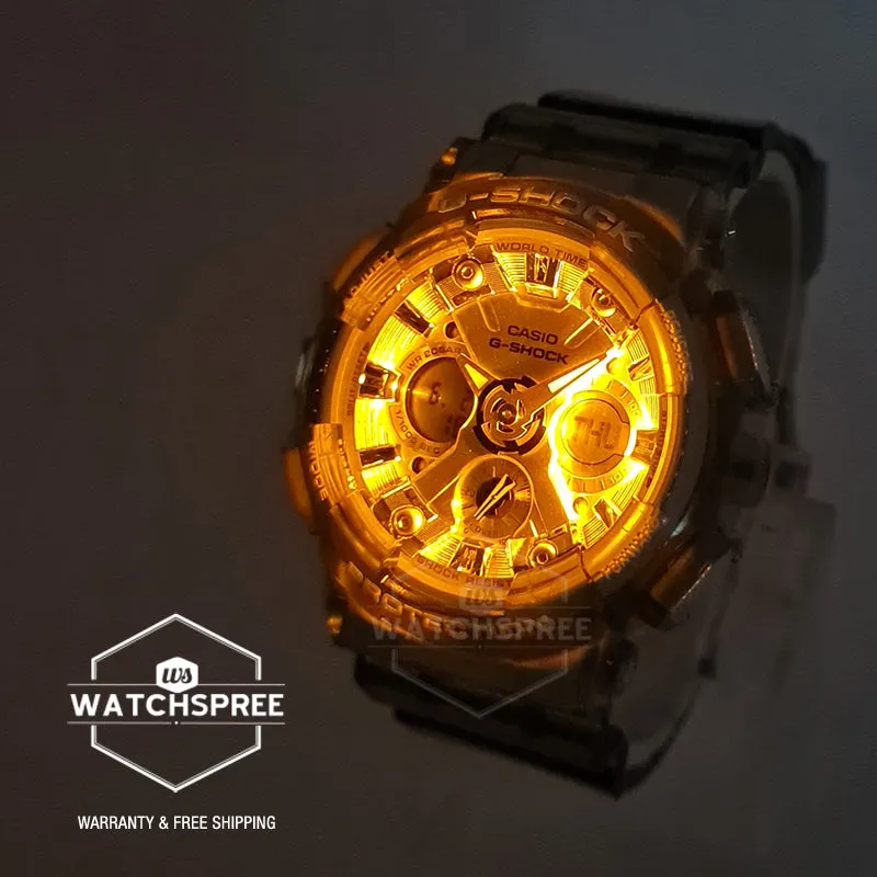 Casio G-Shock for Ladies' See-Through Subtle Green Resin Band Watch GMAS120GS-3A GMA-S120GS-3A