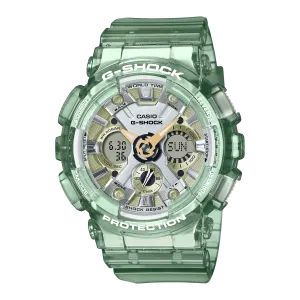 Casio G-Shock for Ladies' See-Through Subtle Green Resin Band Watch GMAS120GS-3A GMA-S120GS-3A