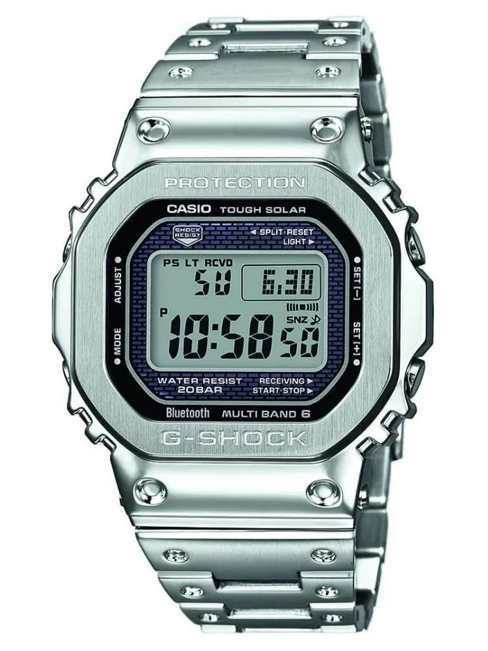 Casio G-Shock FULL METAL 5000 Silver Mens Watch GMWB5000D-1