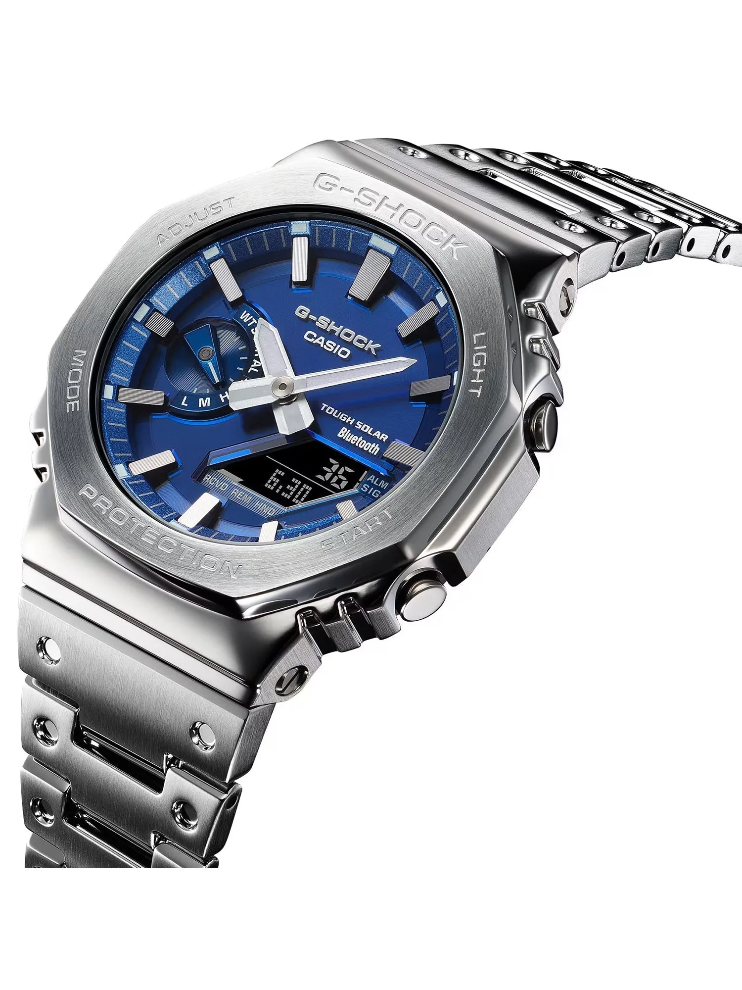Casio G-Shock Full Metal Solar/Bluetooth Mens Navy Watch GMB2100AD-2A