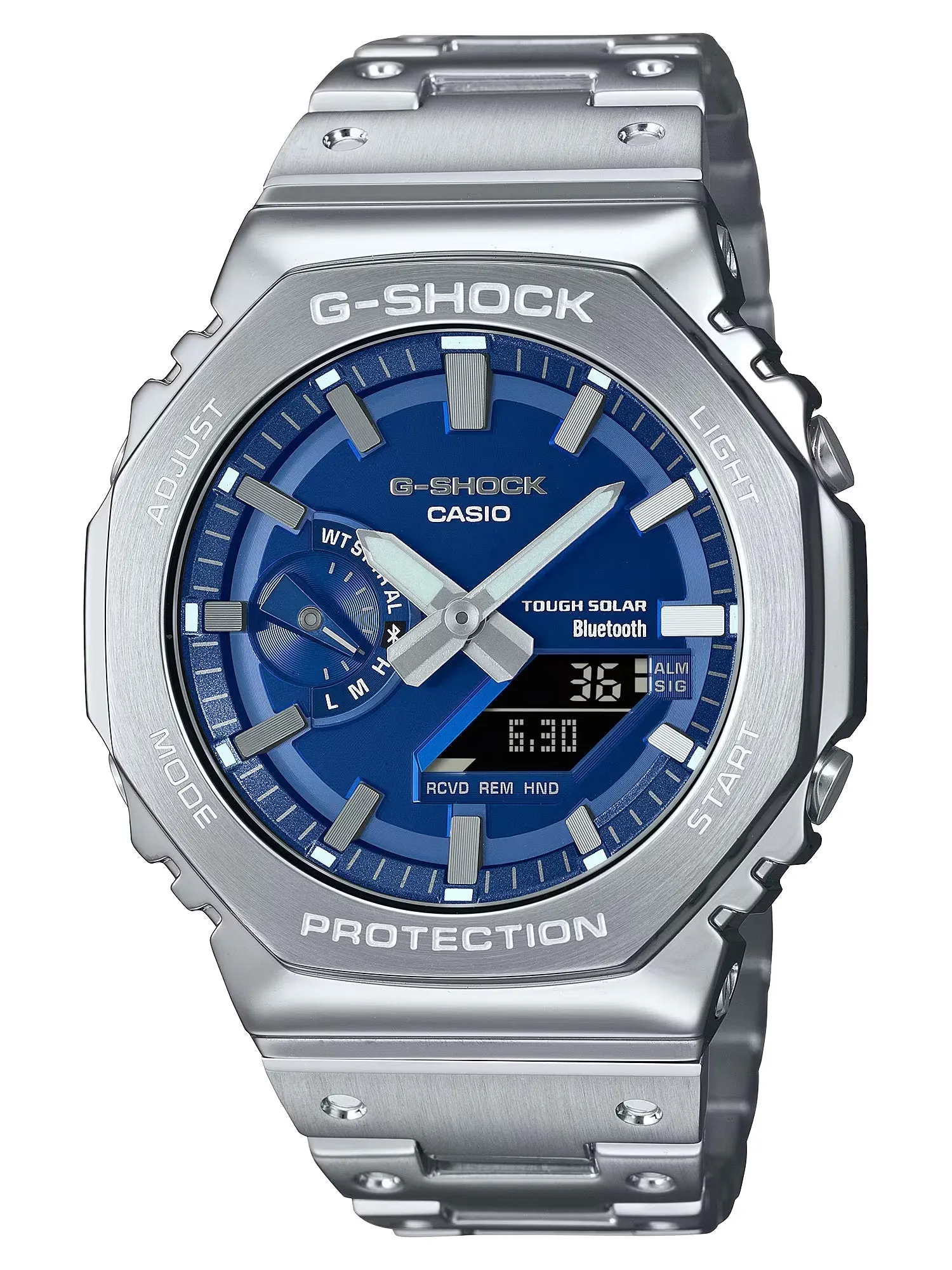 Casio G-Shock Full Metal Solar/Bluetooth Mens Navy Watch GMB2100AD-2A