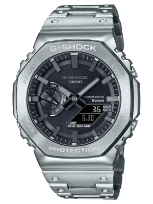 Casio G-Shock Full Metal Solar/Bluetooth Mens Silver/Black Watch GMB2100D-1A