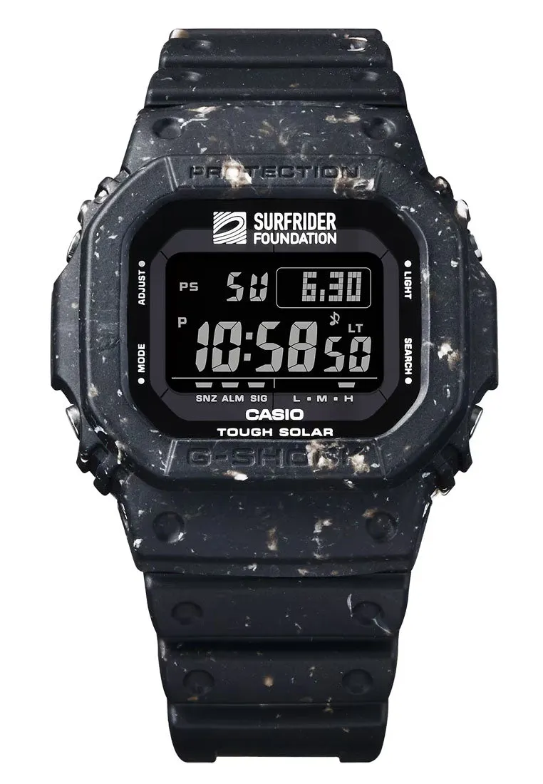 Casio G-shock G-5600SRF-1DR "Surfrider Foundation" Digital Rubber Strap Solar Watch For Men