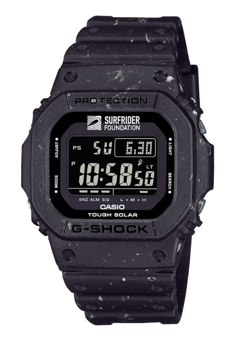 Casio G-shock G-5600SRF-1DR "Surfrider Foundation" Digital Rubber Strap Solar Watch For Men