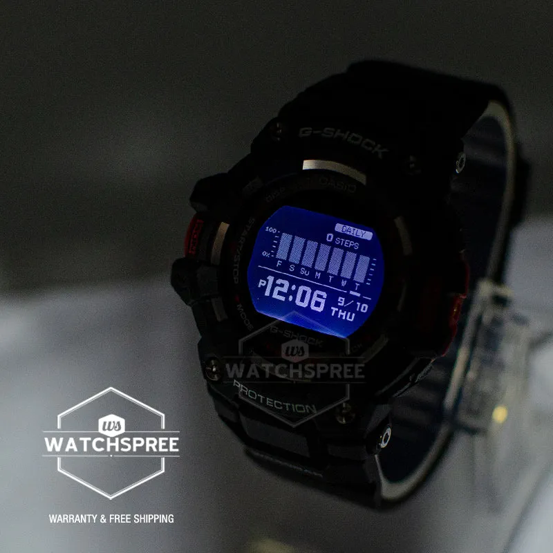 Casio G-Shock G-SQUAD Bluetooth Black Resin Band Watch GBD100-1D GBD-100-1