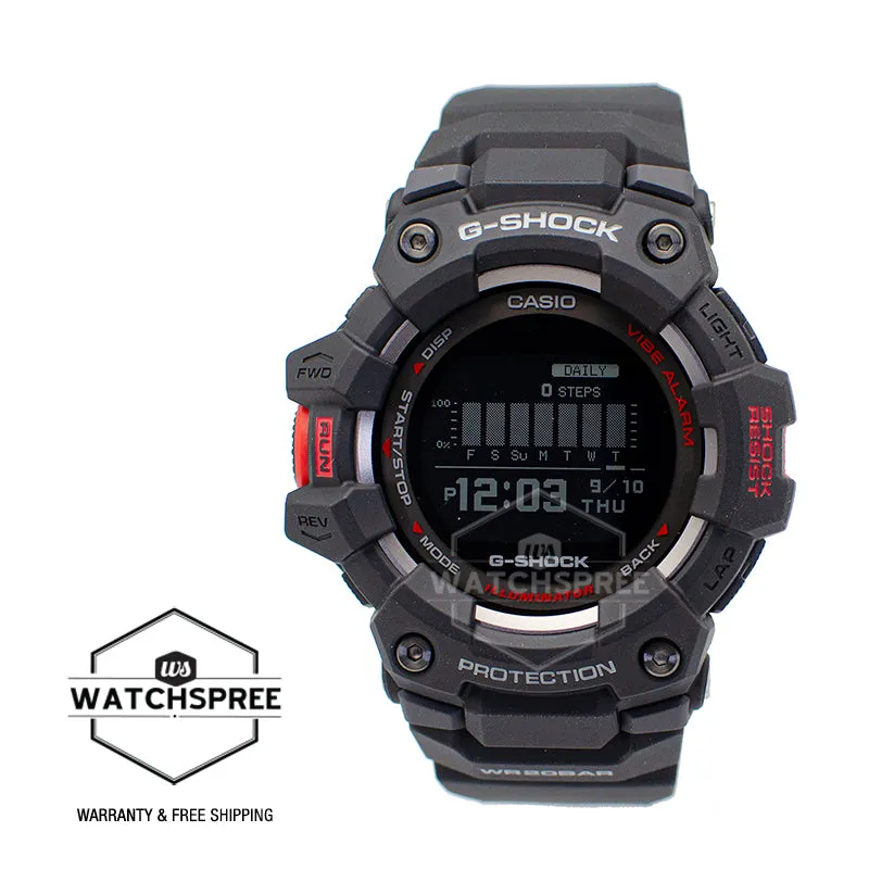 Casio G-Shock G-SQUAD Bluetooth Black Resin Band Watch GBD100-1D GBD-100-1