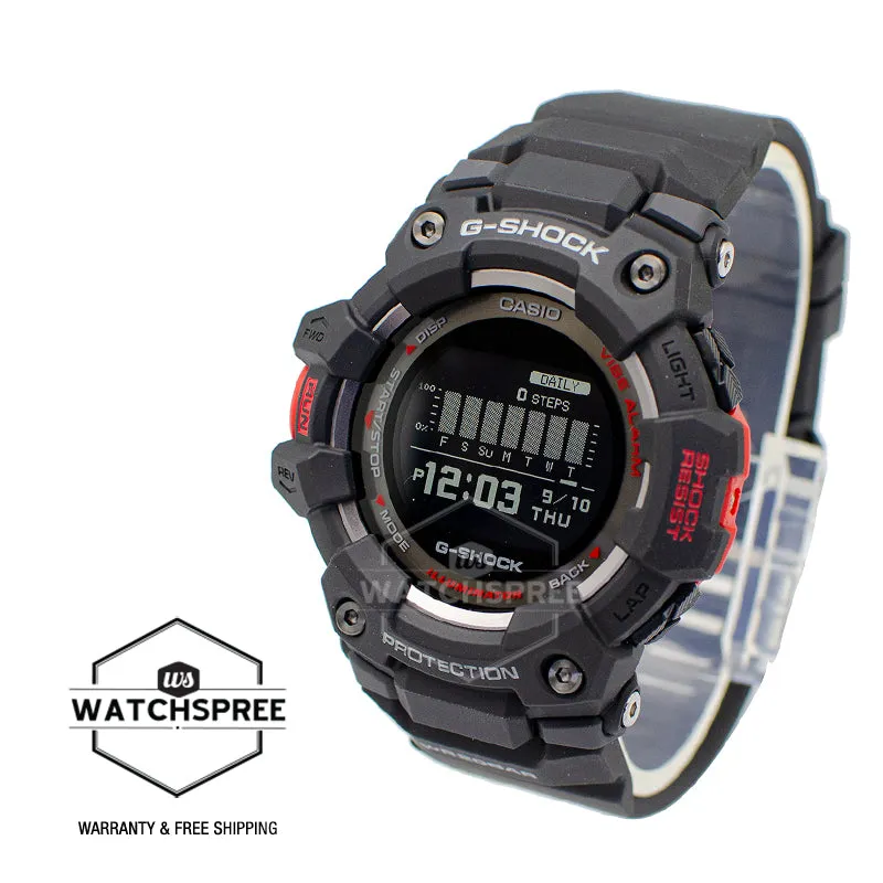 Casio G-Shock G-SQUAD Bluetooth Black Resin Band Watch GBD100-1D GBD-100-1
