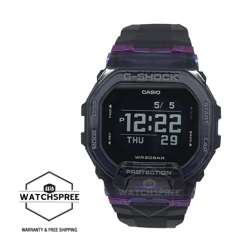 Casio G-Shock G-SQUAD Bluetooth Black Resin Band Watch GBD200SM-1A6 GBD-200SM-1A6