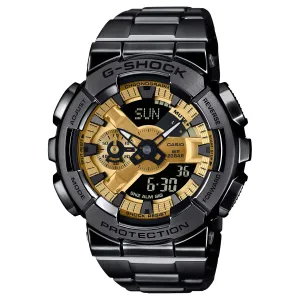Casio G-Shock G-Steel GM-110 Lineup Black Ion Plated Stainless Steel Band Watch GM110BD-1A9 GM-110BD-1A9
