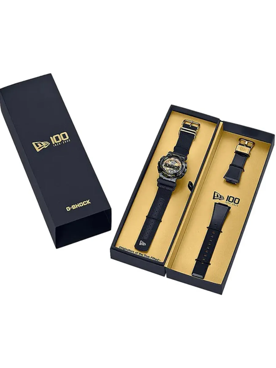 Casio G-Shock G-STEEL x NEW ERA Ion-Plated Black/Gold Mens Watch GM110NE-1A