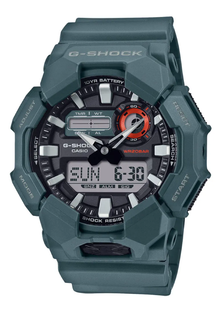 Casio G-shock GA-010-2A Digital Analog Rubber Strap Watch for Men