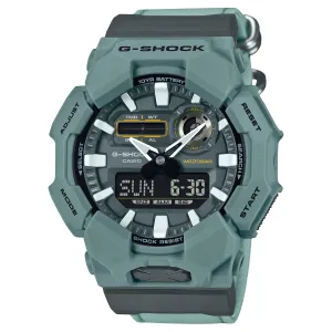 Casio G-Shock GA-010 Lineup Carbon Core Guard Structure CORDURA Turquoise Cloth Band Watch GA010CE-2A GA-010CE-2A