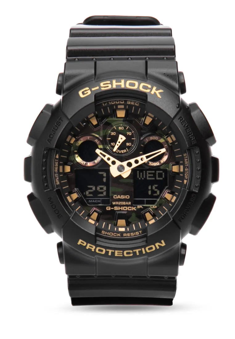 Casio G-shock GA-100CF-1A9 Digital Analog Rubber Strap Watch For Men