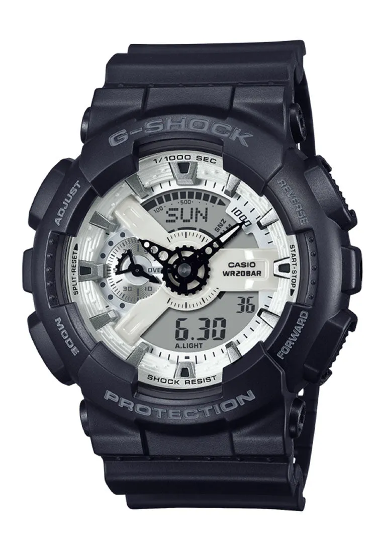 Casio G-shock GA-110WD-1A Digital Analog Rubber Strap Watch for Men
