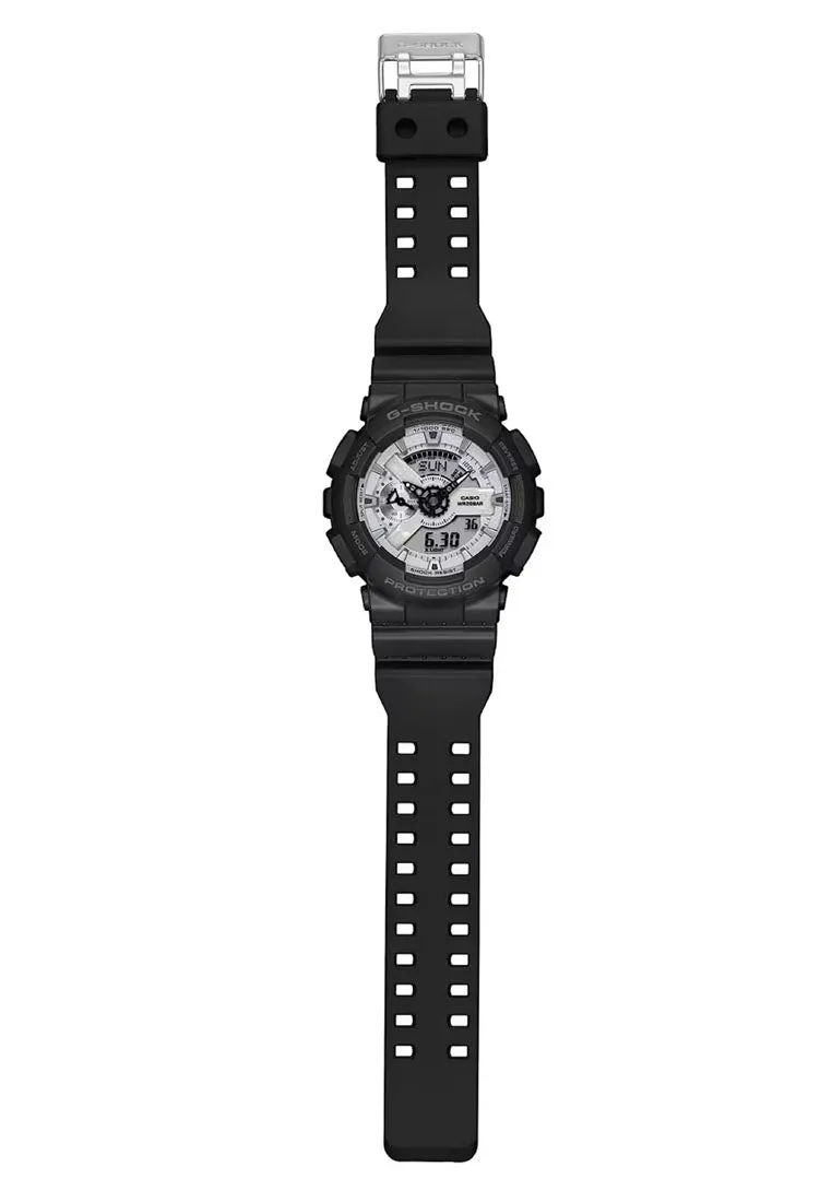Casio G-shock GA-110WD-1A Digital Analog Rubber Strap Watch for Men