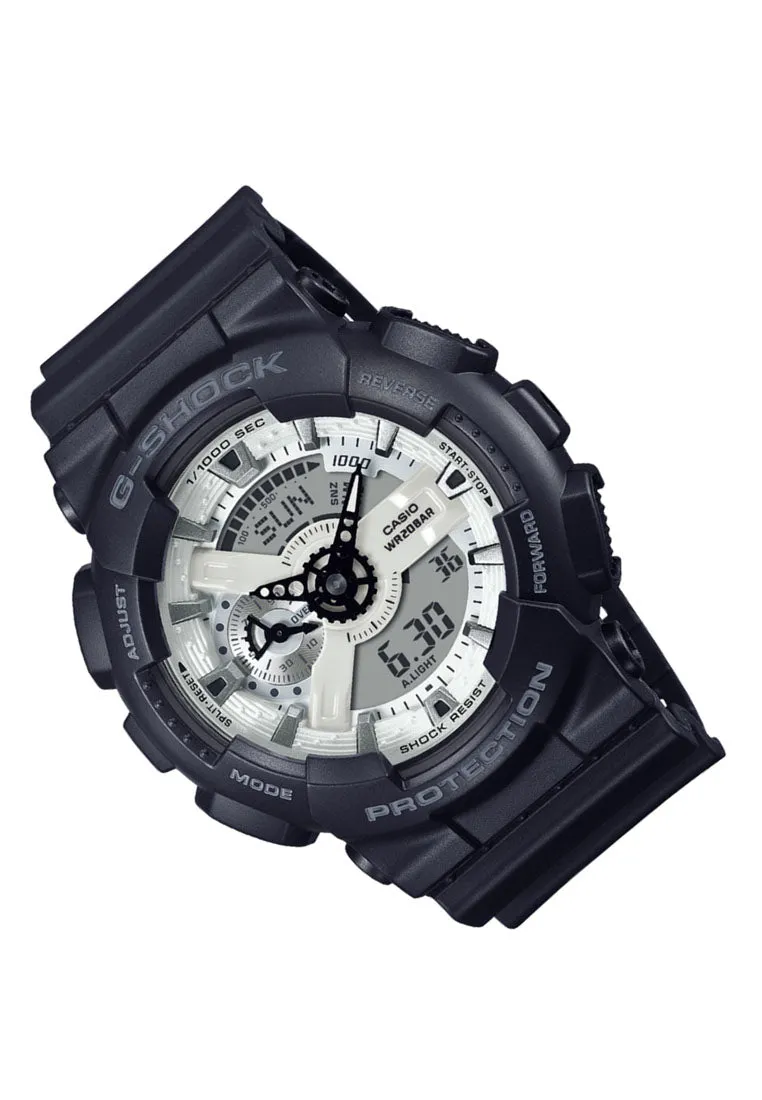 Casio G-shock GA-110WD-1A Digital Analog Rubber Strap Watch for Men