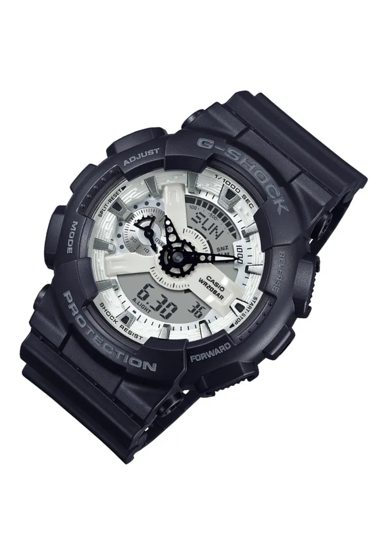Casio G-shock GA-110WD-1A Digital Analog Rubber Strap Watch for Men