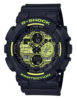 Casio G-shock GA-140DC-1A Digital Analog Rubber Strap Watch For Men