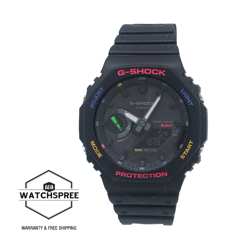 Casio G-Shock GA-2100 Lineup Carbon Core Guard Structure Bluetooth Solar Watch GAB2100FC-1A GA-B2100FC-1A