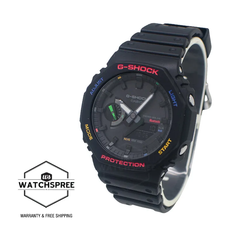 Casio G-Shock GA-2100 Lineup Carbon Core Guard Structure Bluetooth Solar Watch GAB2100FC-1A GA-B2100FC-1A