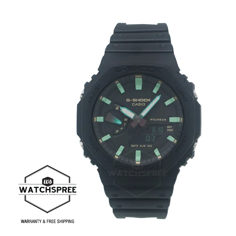 Casio G-Shock GA-2100 Lineup Carbon Core Guard Structure Neoclassic Black Resin Band Watch GA2100RC-1A GA-2100RC-1A