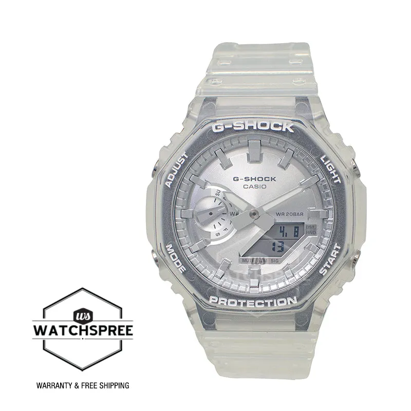 Casio G-Shock GA-2100 Lineup Carbon Core Guard Structure Transparent Resin Band Watch GA2100BM-7A8 GA-2100BM-7A8