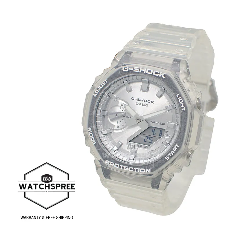 Casio G-Shock GA-2100 Lineup Carbon Core Guard Structure Transparent Resin Band Watch GA2100BM-7A8 GA-2100BM-7A8