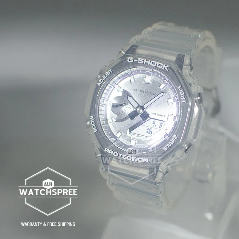 Casio G-Shock GA-2100 Lineup Carbon Core Guard Structure Transparent Resin Band Watch GA2100BM-7A8 GA-2100BM-7A8