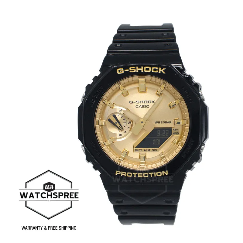 Casio G-Shock GA-2100 Lineup Slim Design Glossy Watch GA2100GB-1A GA-2100GB-1A
