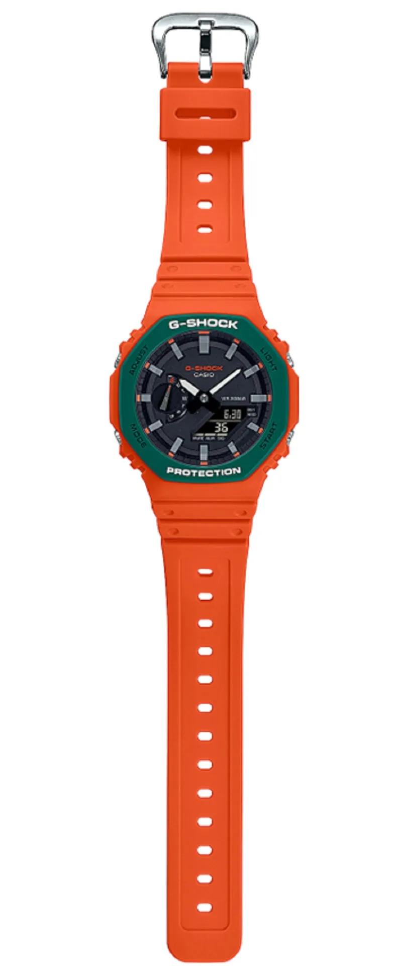 Casio G-shock GA-2110SC-4A Digital Analog Rubber Strap Watch For Men