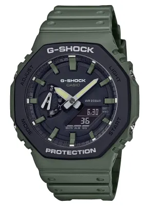 Casio G-shock GA-2110SU-3A Digital Analog Rubber Strap Watch For Men