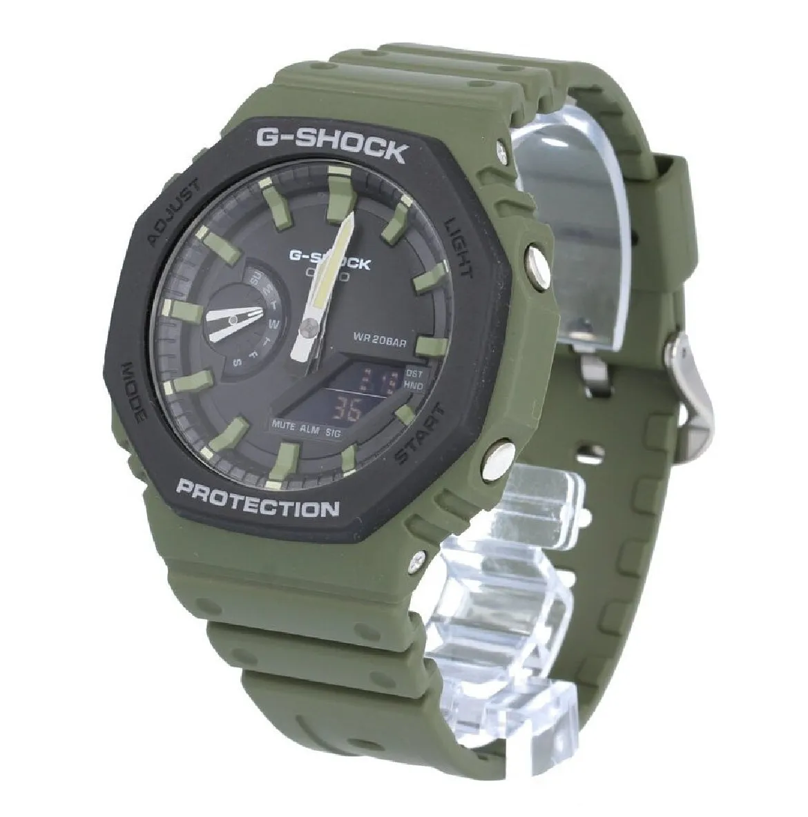 Casio G-shock GA-2110SU-3A Digital Analog Rubber Strap Watch For Men