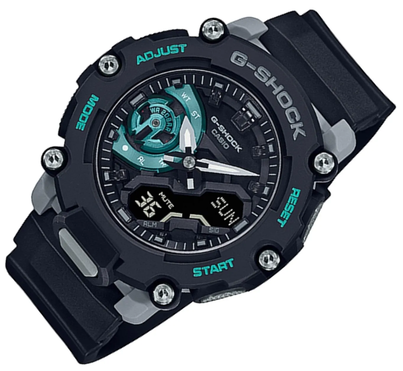 Casio G-shock GA-2200M-1ADR Digital Analog Rubber Strap Watch For Men