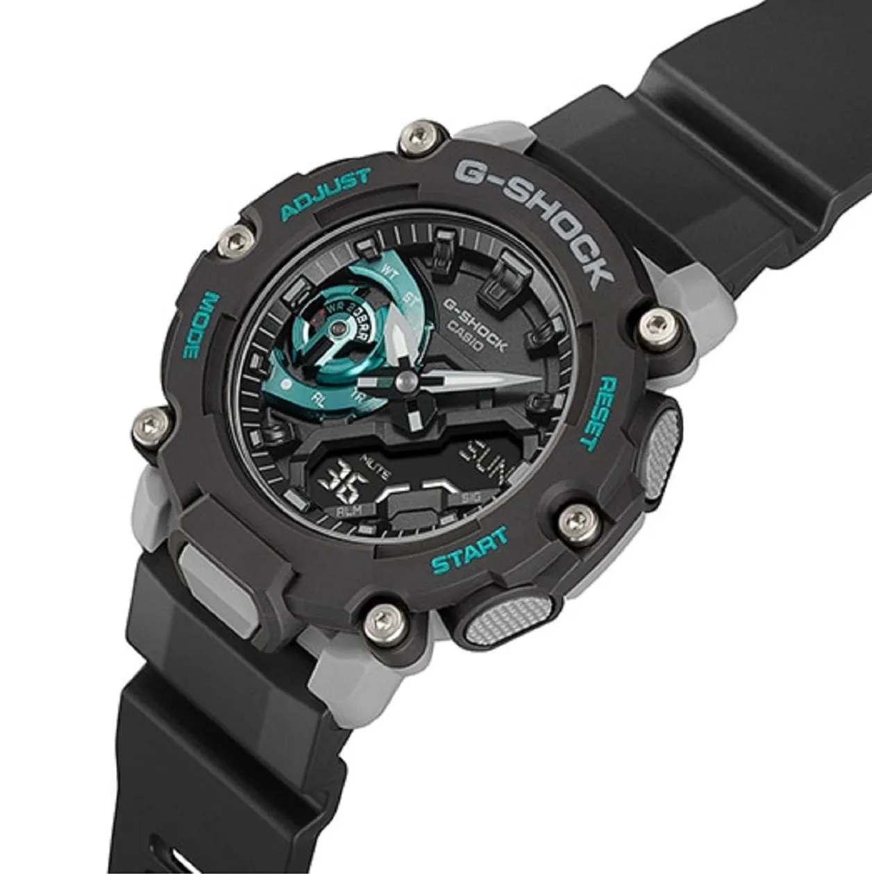 Casio G-shock GA-2200M-1ADR Digital Analog Rubber Strap Watch For Men