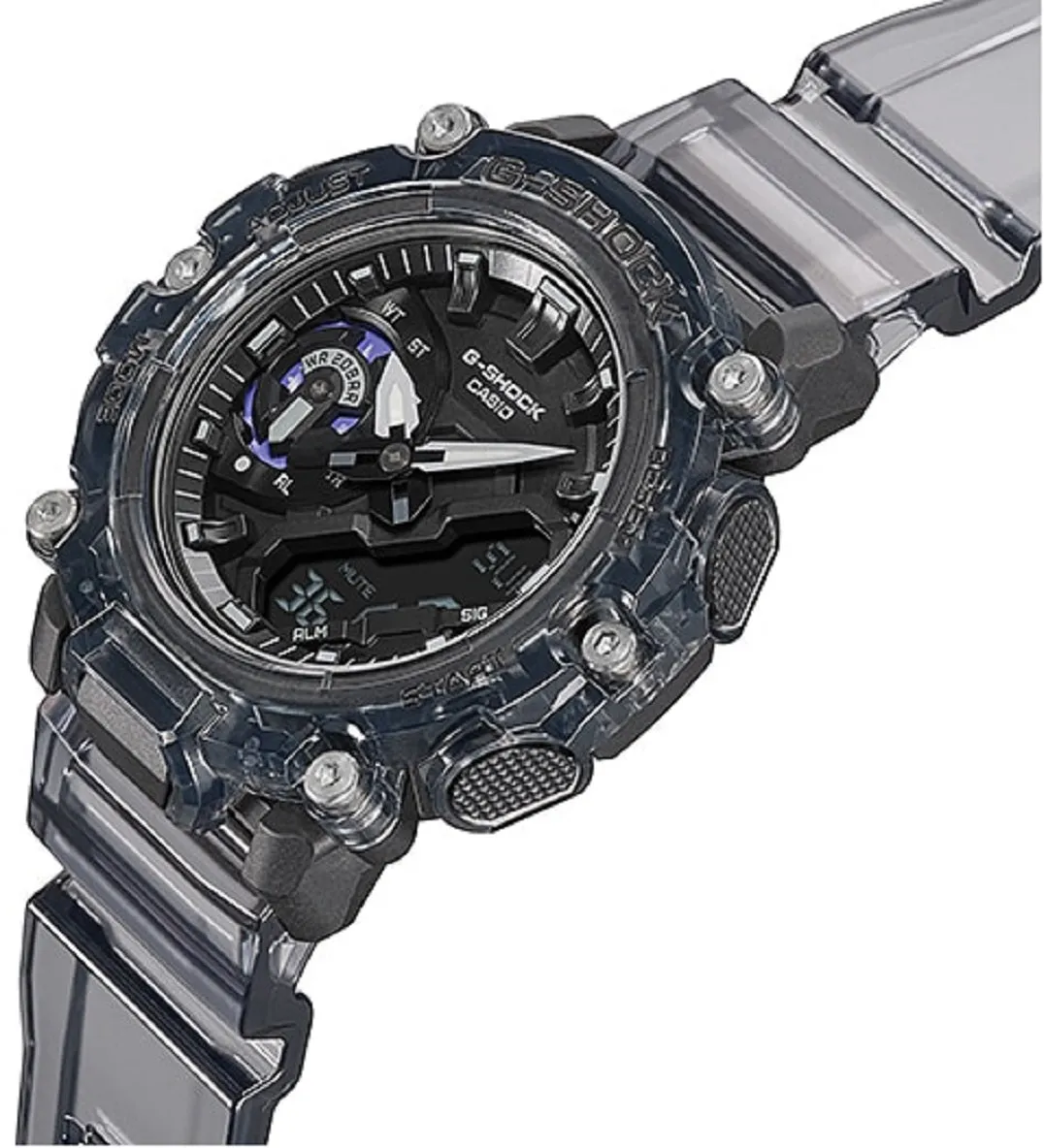 Casio G-shock GA-2200SKL-8A Digital Analog Stainless Steel Strap Watch For Men