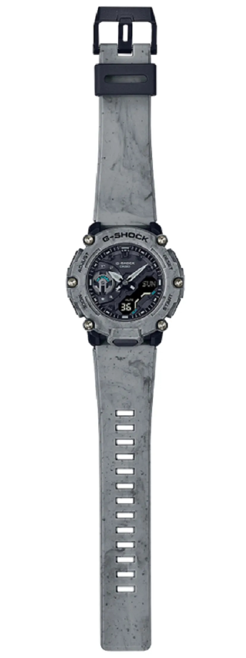 Casio G-shock GA-2200SL-8A Digital Analog Rubber Strap Watch For Men