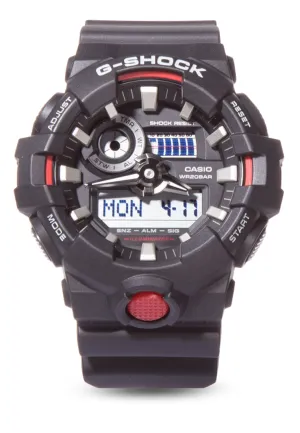 Casio G-shock GA-700-1A Digital Analog Rubber Strap Watch For Men