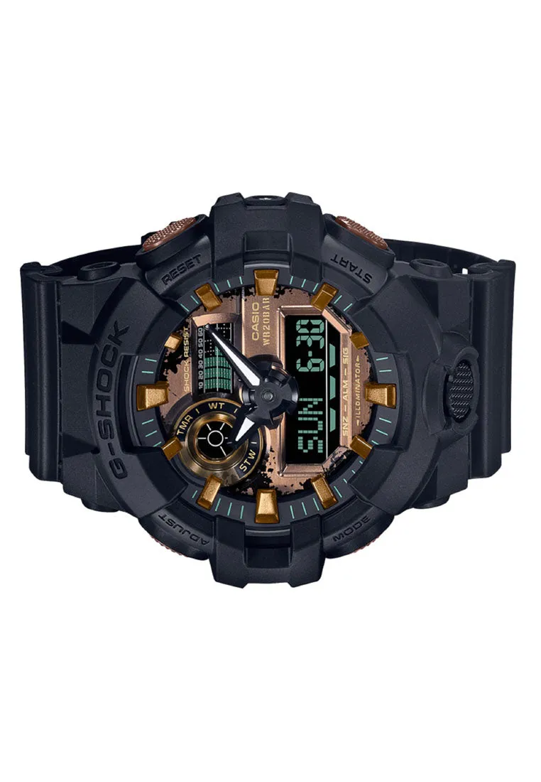 Casio G-shock GA-700RC-1A Digital Analog Rubber Strap Watch For Men