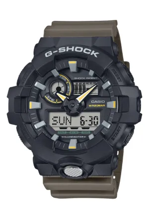 Casio G-shock GA-710TU-1A3 Digital Analog Rubber Strap Watch for Men