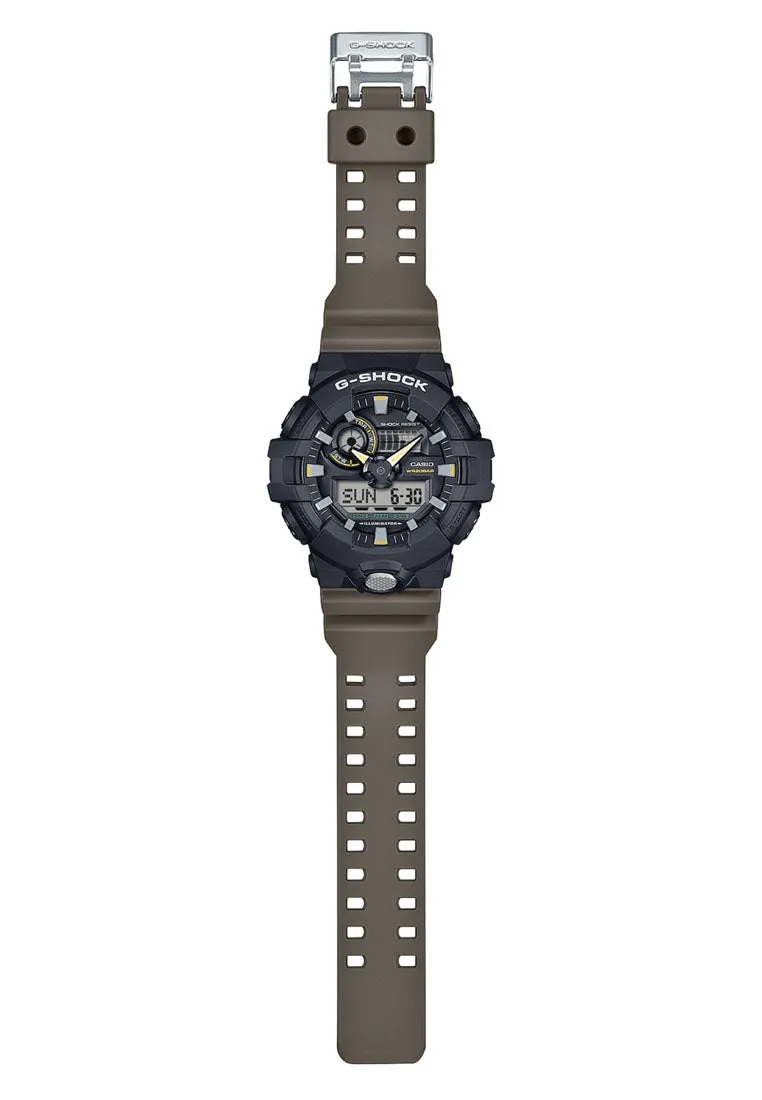 Casio G-shock GA-710TU-1A3 Digital Analog Rubber Strap Watch for Men