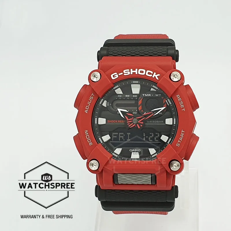 Casio G-Shock GA-900 Lineup Red Resin Band Watch GA900-4A GA-900-4A